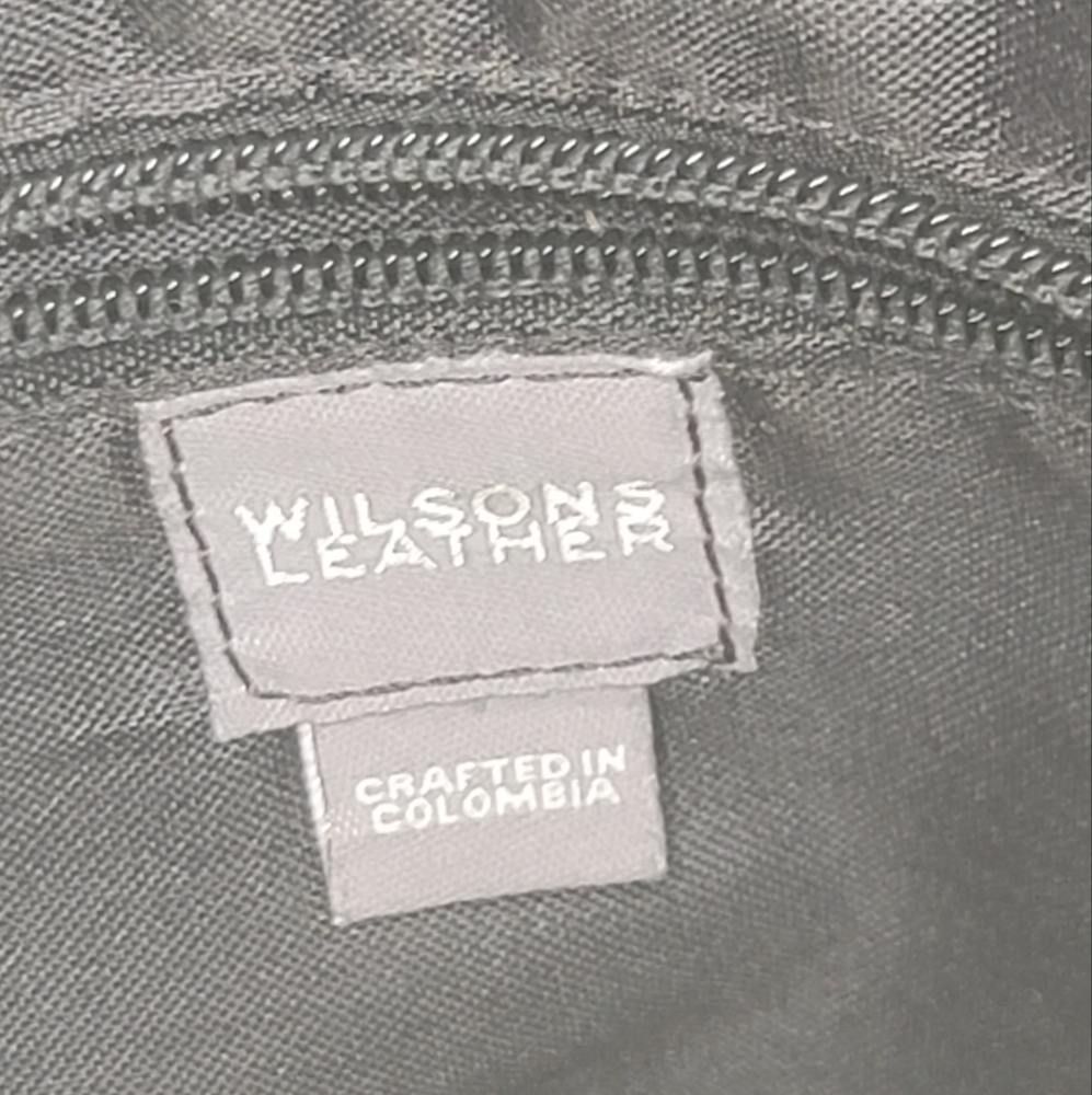 Wilsons Leather Vintage  Elegant Tan Leather Tote Bag - Picture 9 of 9